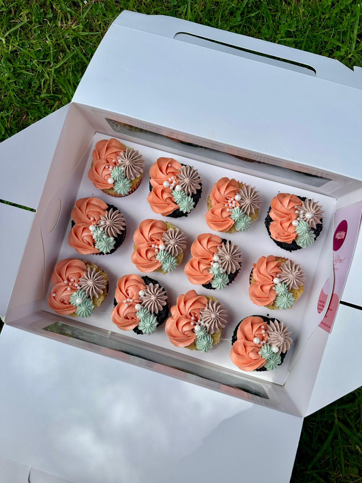 Custom piped cupcake composition Auckland