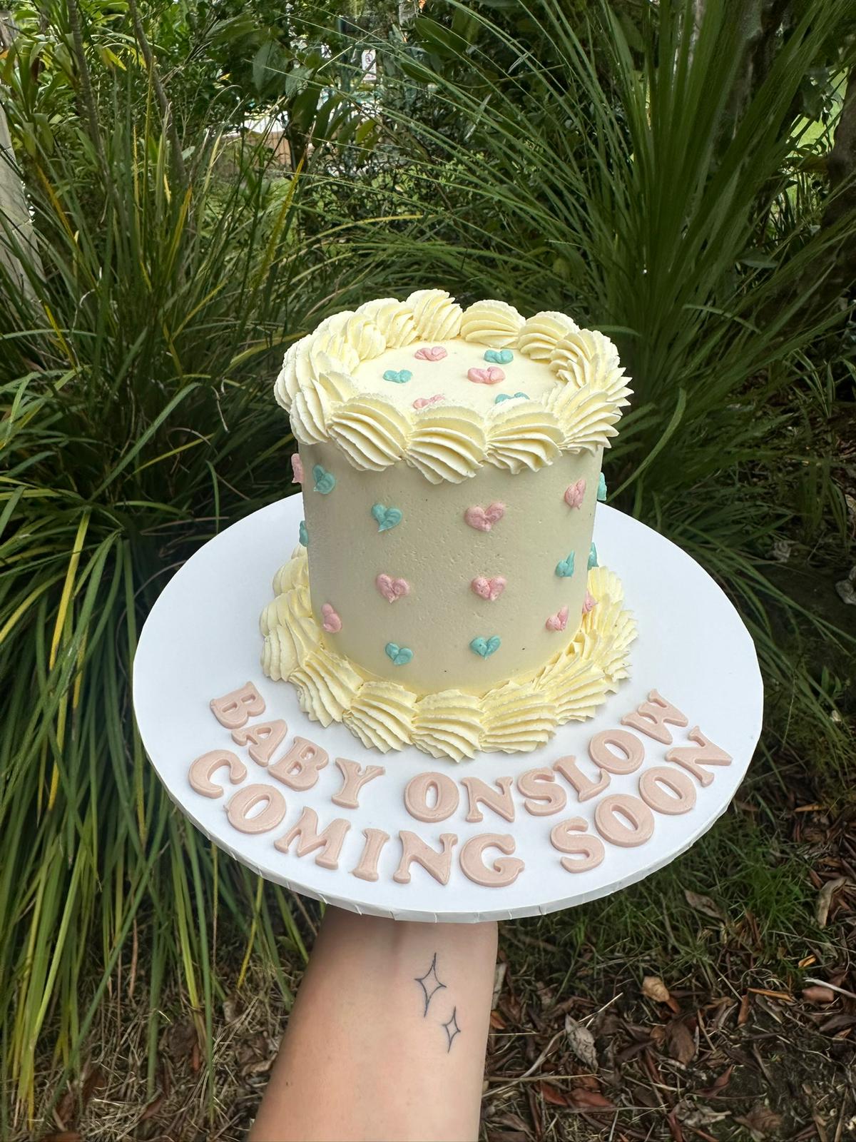 Baby Hearts cake Auckland