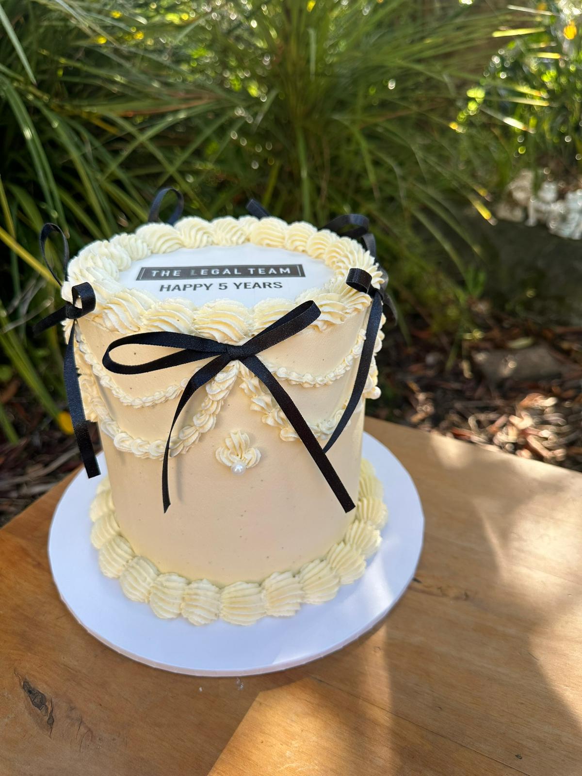 Classic Vintage cake – luxury buttercream design Auckland